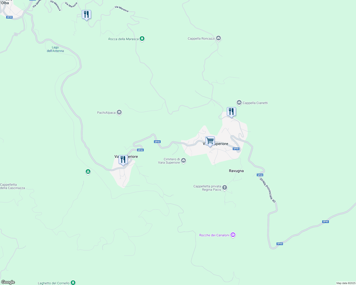 map of restaurants, bars, coffee shops, grocery stores, and more near in Province of Savona