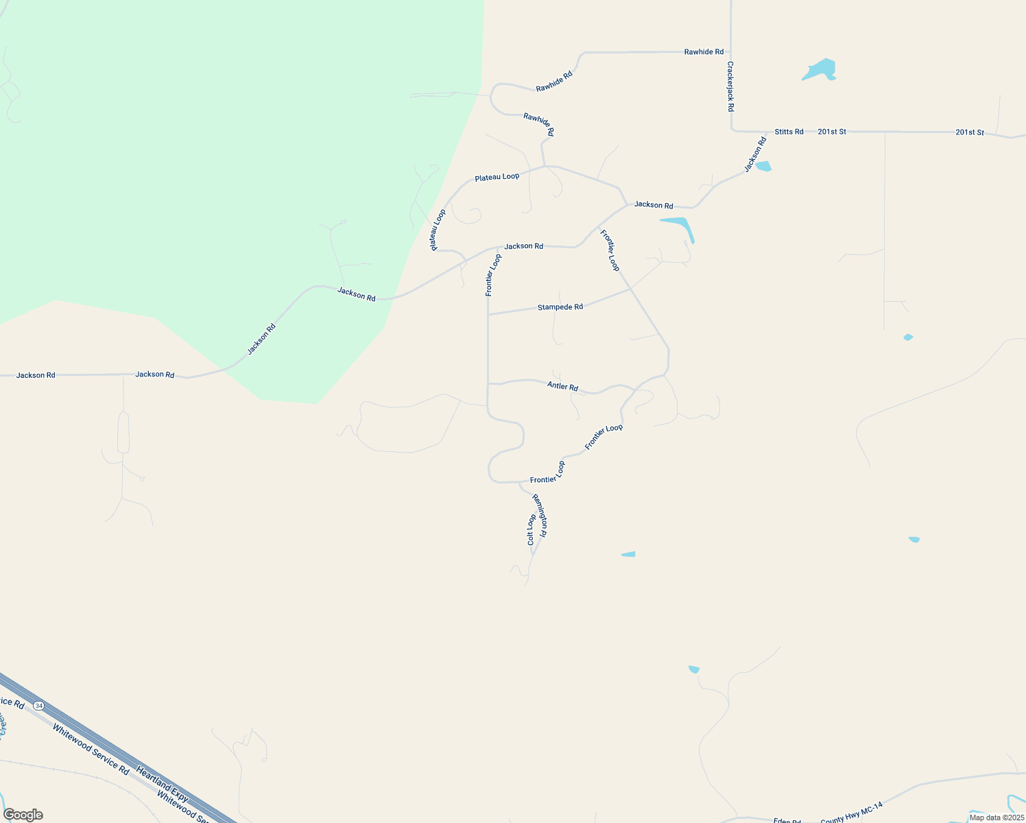 map of restaurants, bars, coffee shops, grocery stores, and more near 20206 Frontier Loop in Whitewood