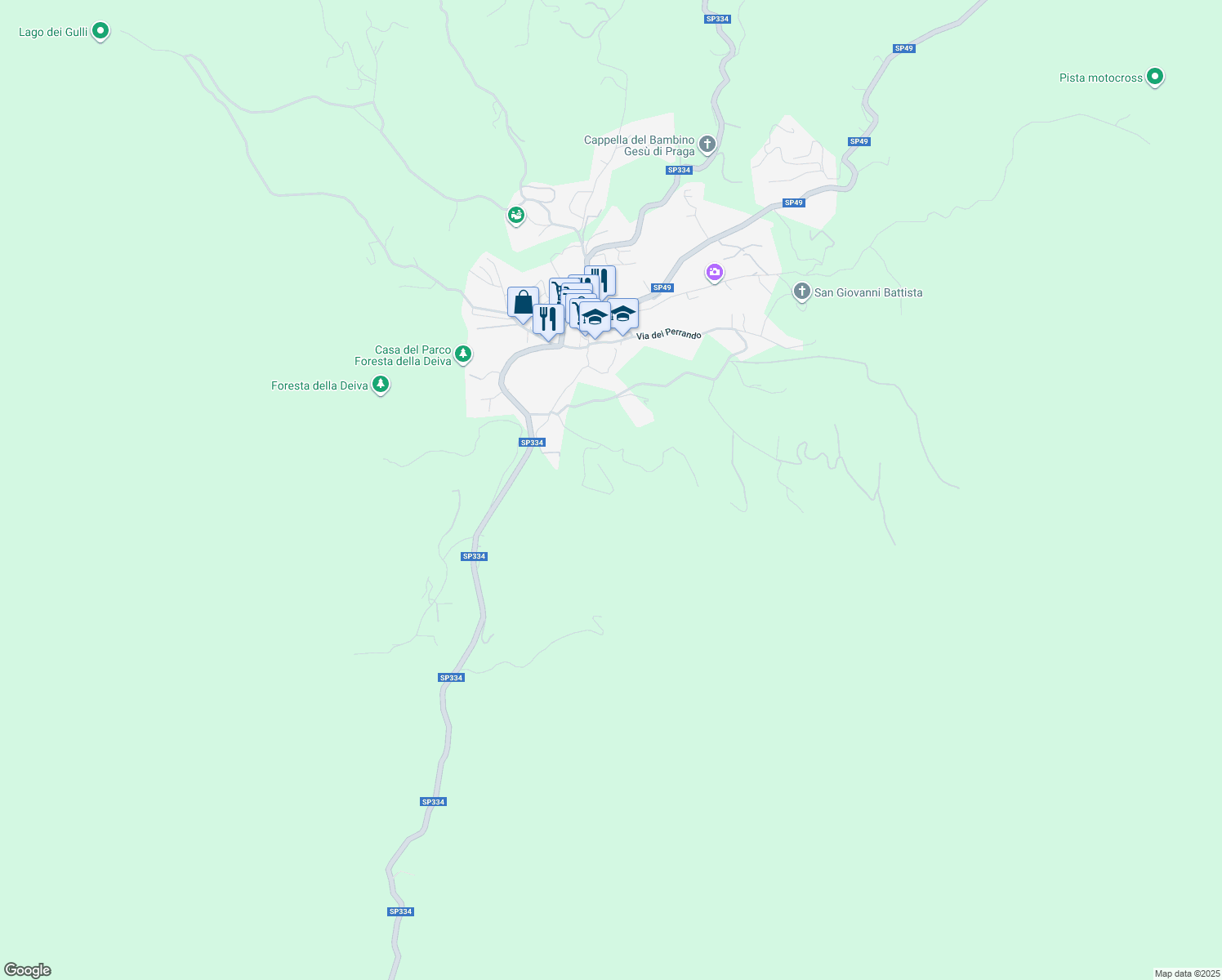 map of restaurants, bars, coffee shops, grocery stores, and more near in Province of Savona