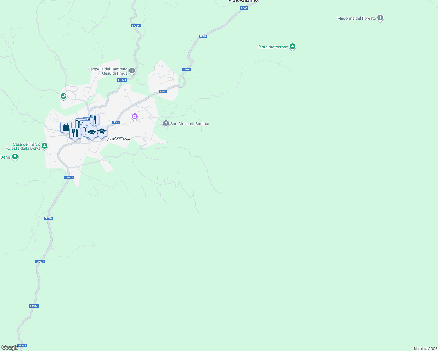 map of restaurants, bars, coffee shops, grocery stores, and more near in Province of Savona