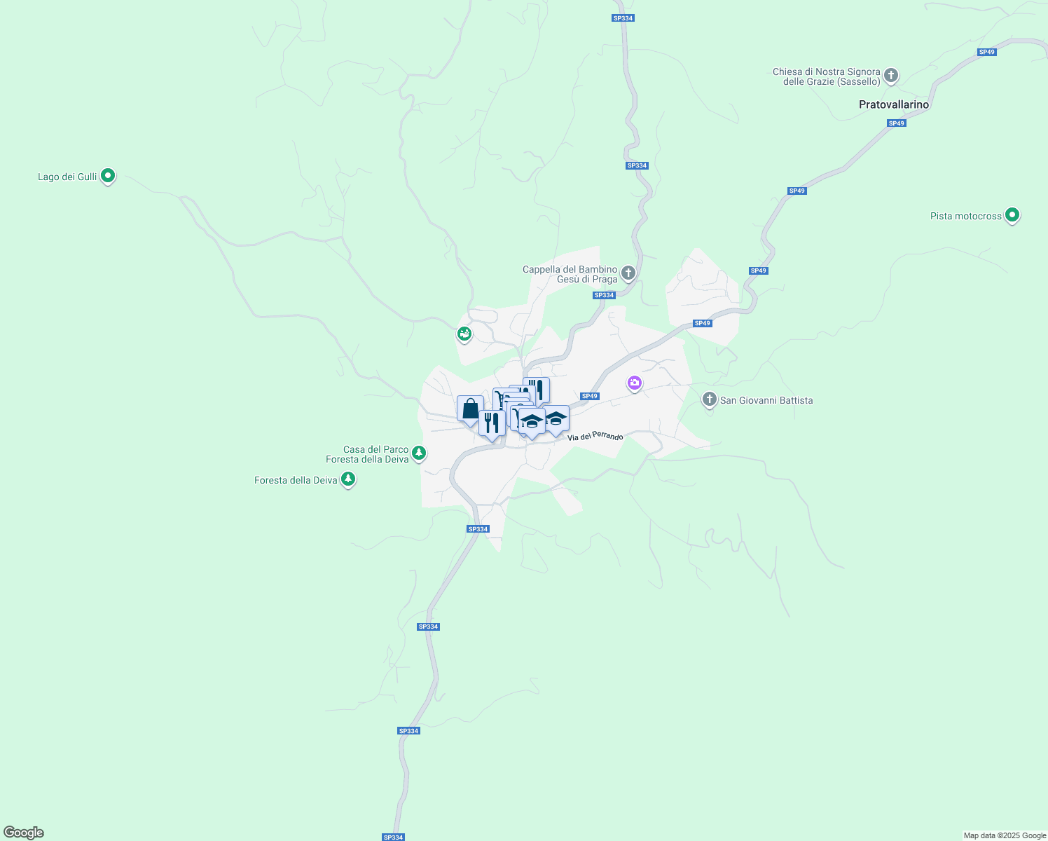 map of restaurants, bars, coffee shops, grocery stores, and more near in Sassello