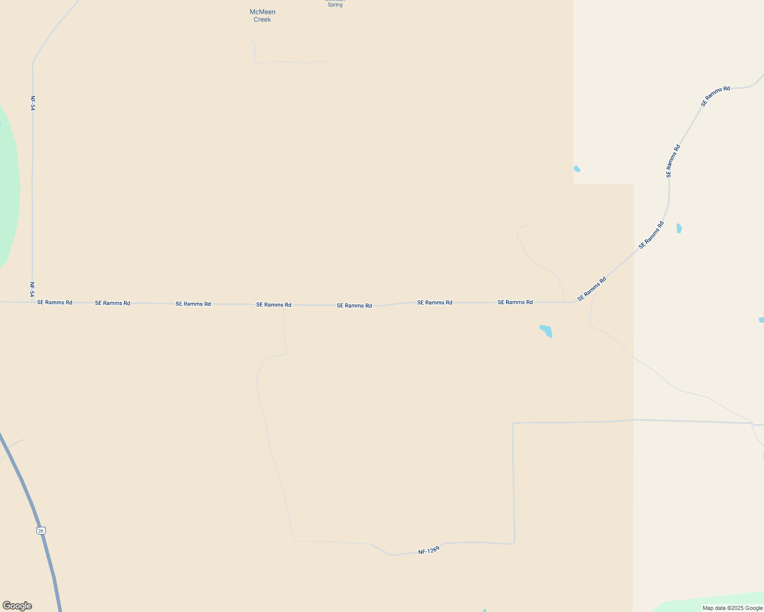 map of restaurants, bars, coffee shops, grocery stores, and more near Southeast Ramms Road in Madras