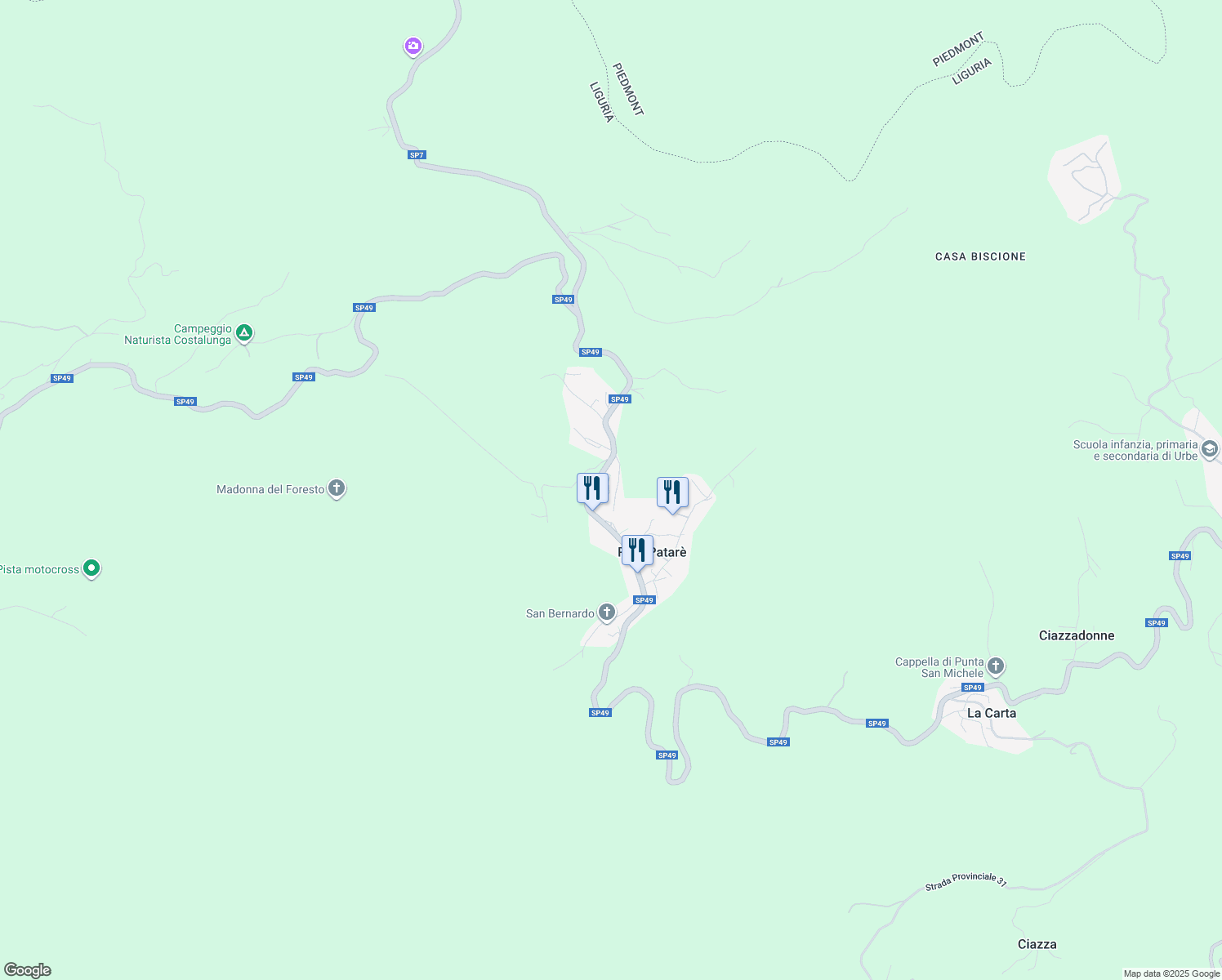 map of restaurants, bars, coffee shops, grocery stores, and more near 2 Località Nascesi in Palo-pataré