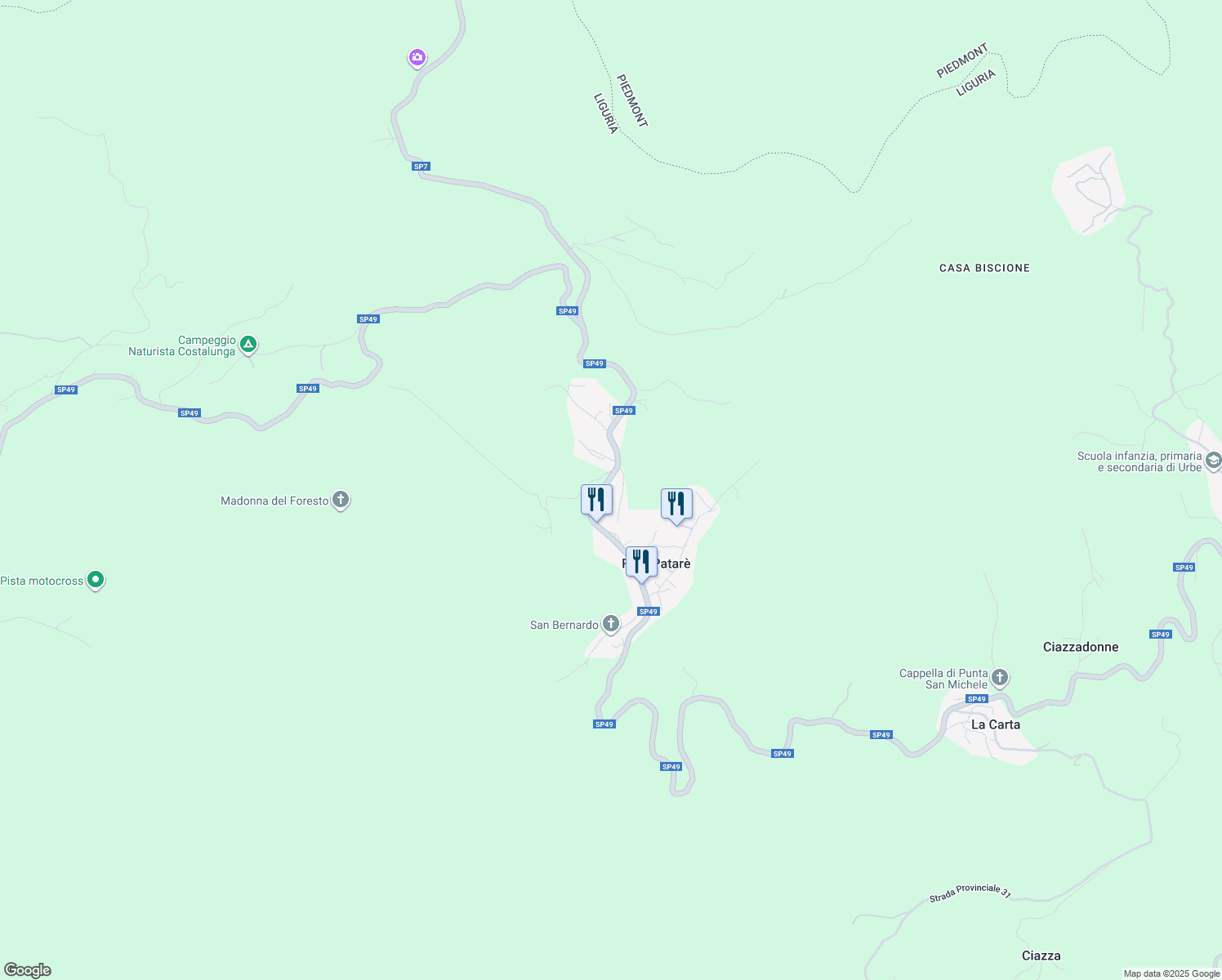 map of restaurants, bars, coffee shops, grocery stores, and more near 2 Località Nascesi in Palo-pataré