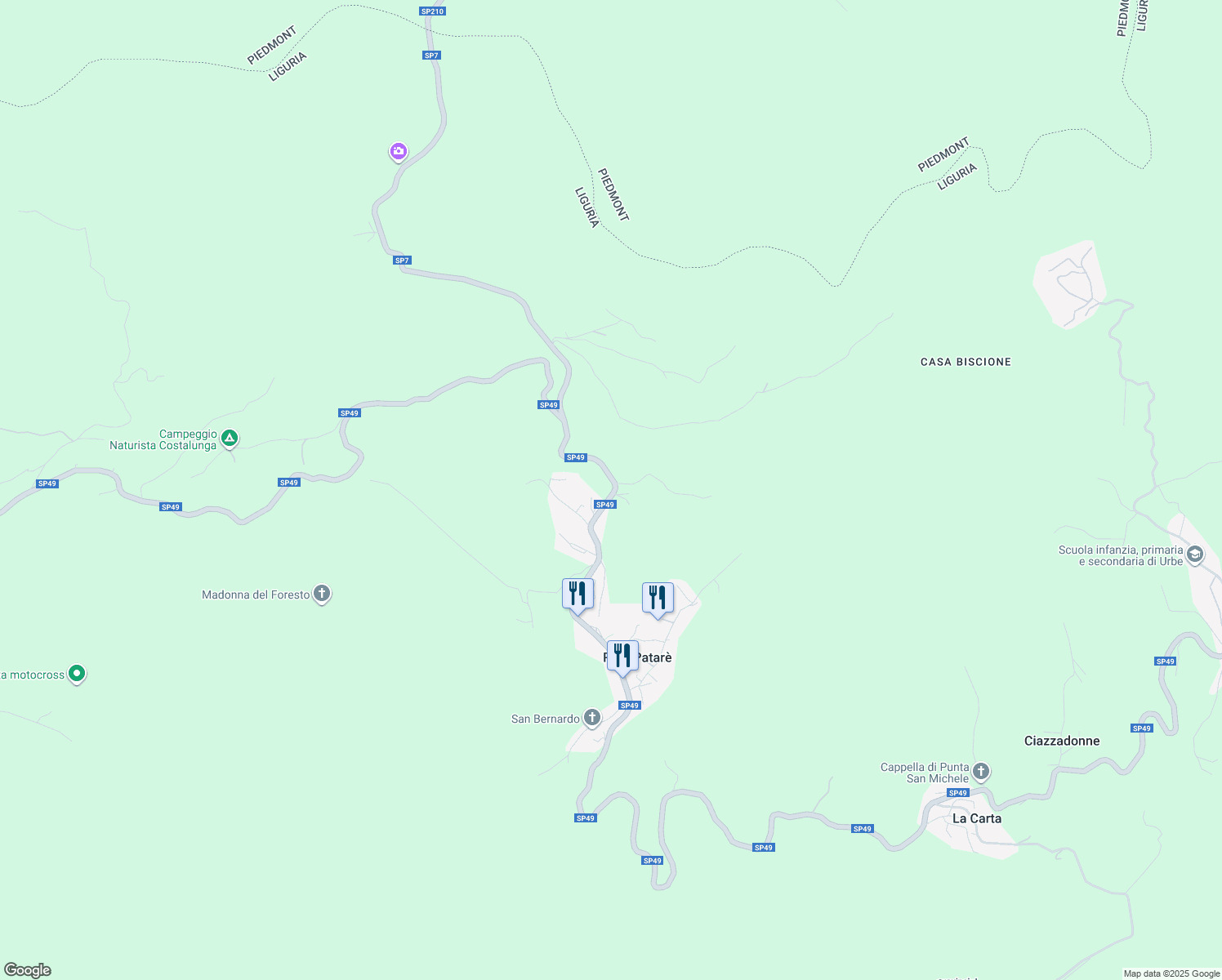 map of restaurants, bars, coffee shops, grocery stores, and more near 2 SP49 in Palo-pataré