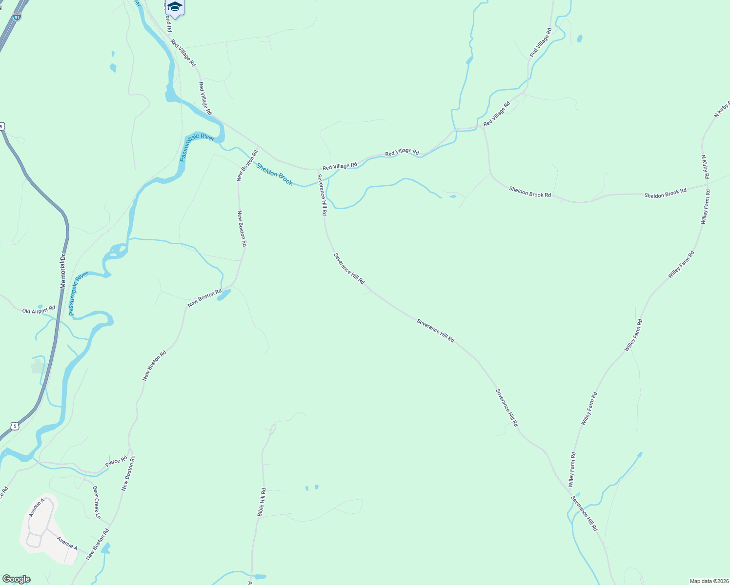 map of restaurants, bars, coffee shops, grocery stores, and more near 3959 Severance Hill Road in Lyndon