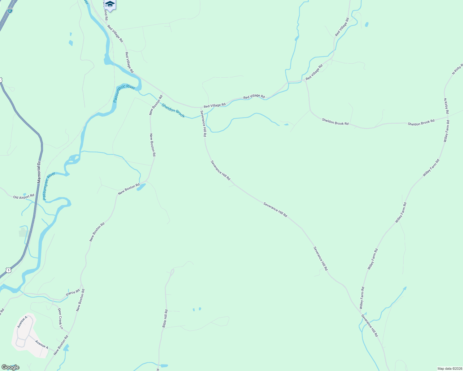 map of restaurants, bars, coffee shops, grocery stores, and more near 3959 Severance Hill Road in Lyndon