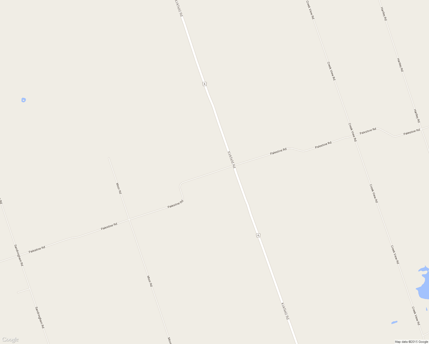 map of restaurants, bars, coffee shops, grocery stores, and more near 979 Palestine Road in Kawartha Lakes
