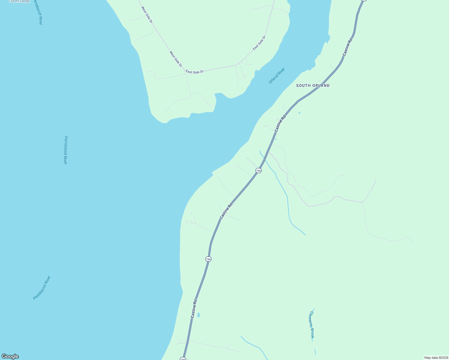 map of restaurants, bars, coffee shops, grocery stores, and more near 1791 Castine Road in Penobscot
