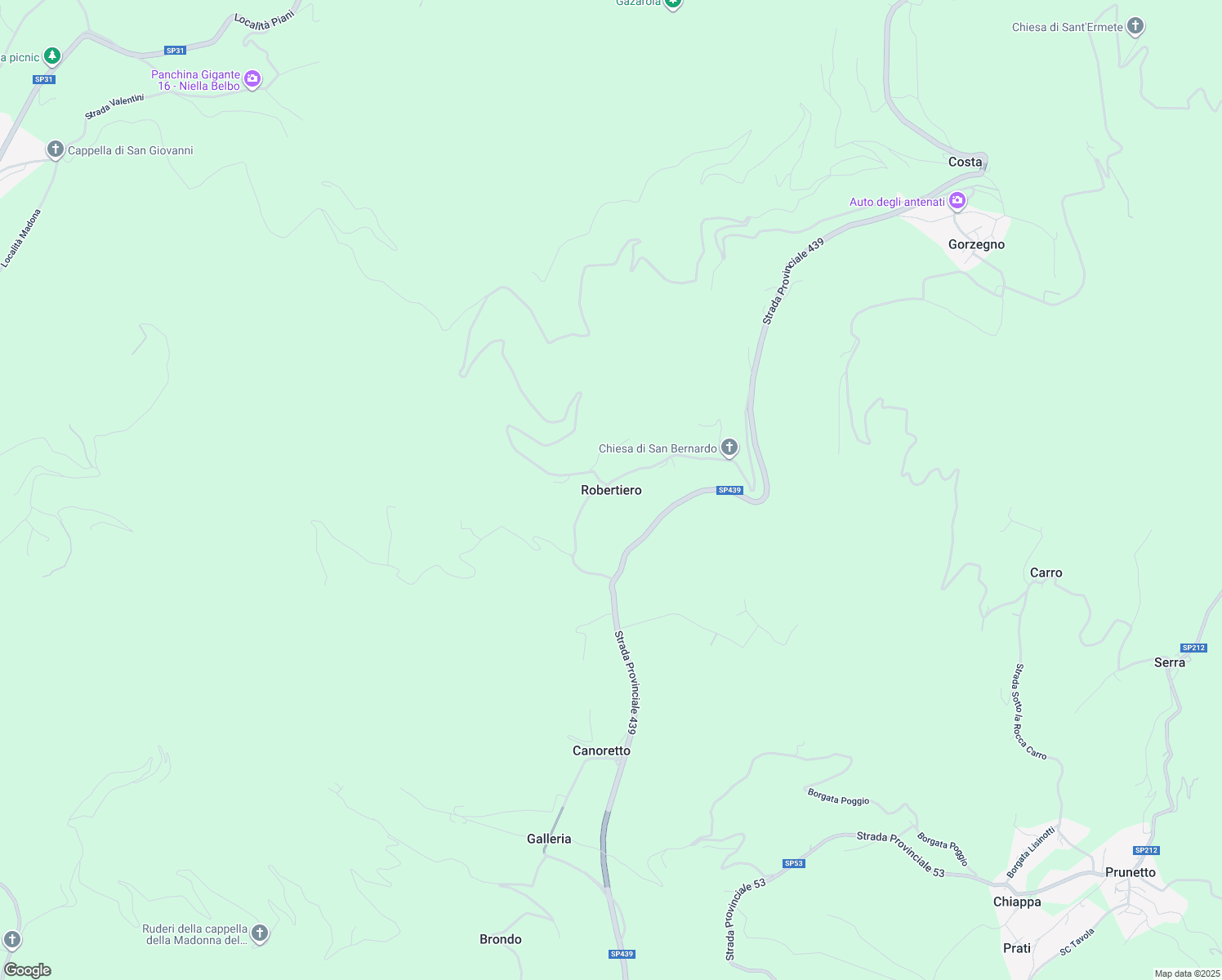 map of restaurants, bars, coffee shops, grocery stores, and more near in Robertiero