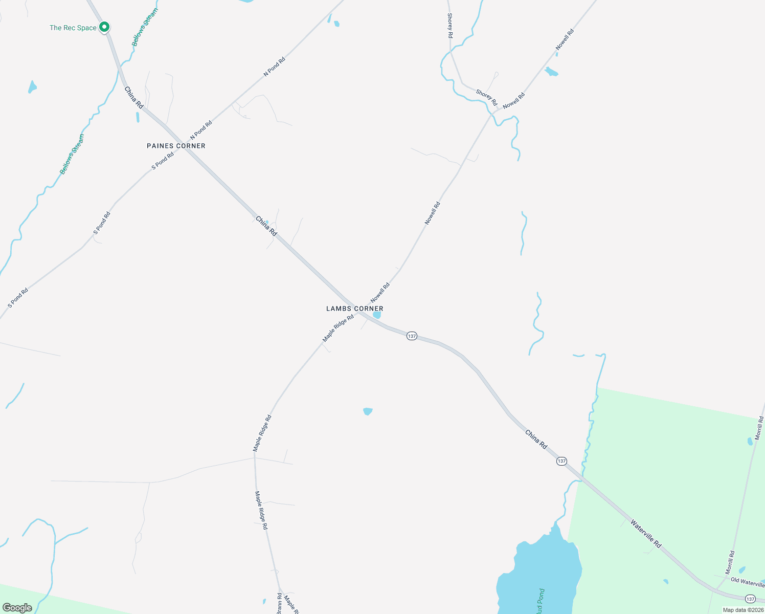 map of restaurants, bars, coffee shops, grocery stores, and more near 1224 China Road in Winslow