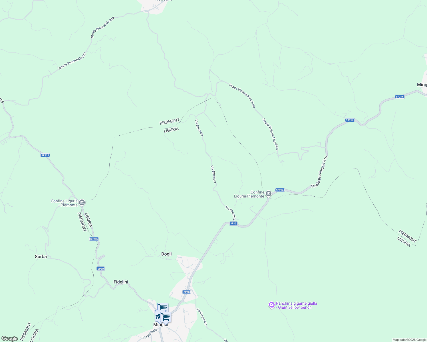 map of restaurants, bars, coffee shops, grocery stores, and more near in Province of Savona