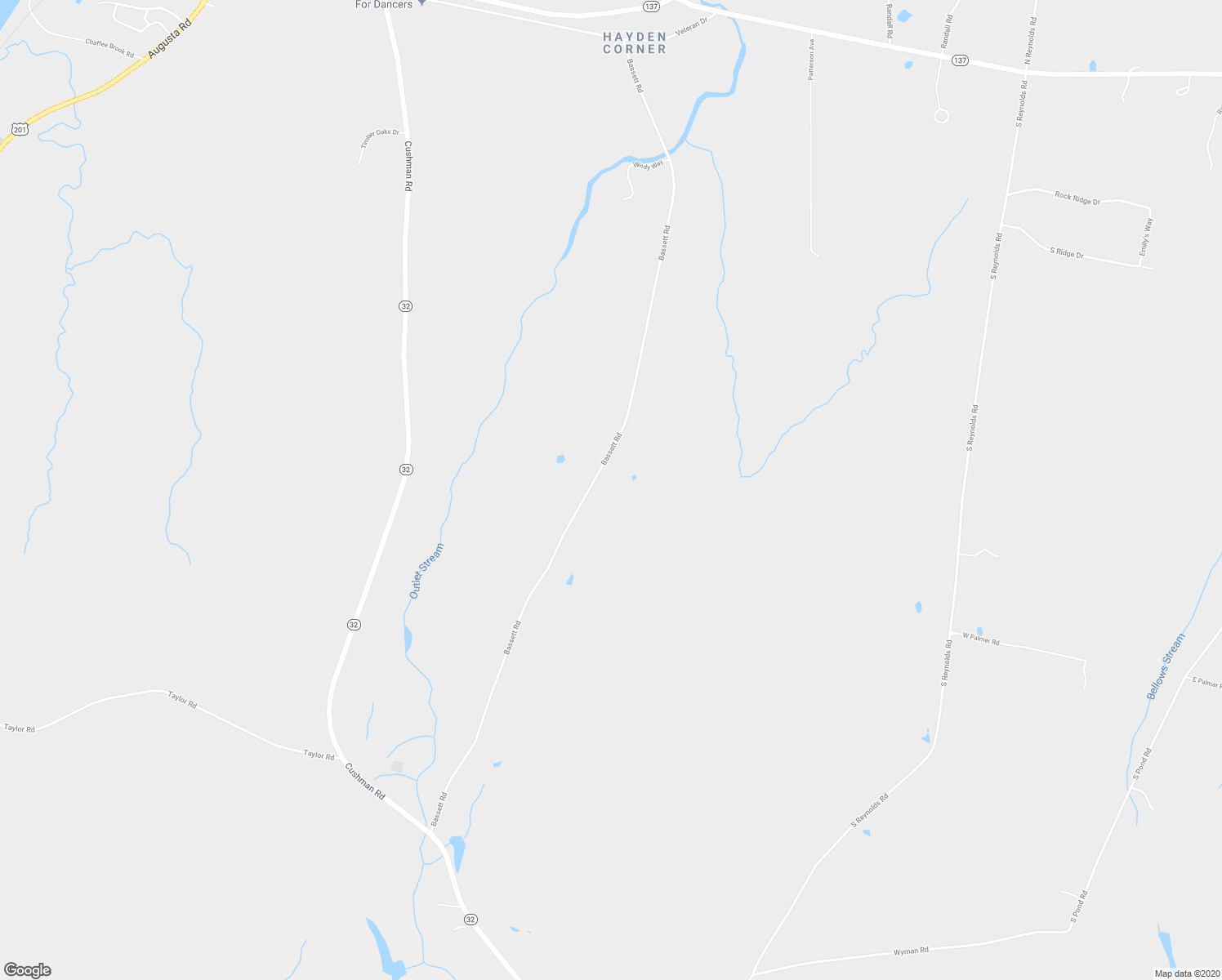 map of restaurants, bars, coffee shops, grocery stores, and more near 252 Bassett Road in Winslow