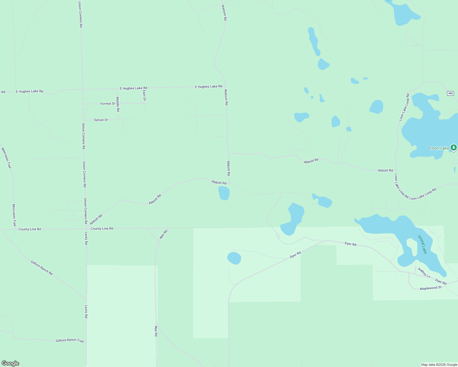 map of restaurants, bars, coffee shops, grocery stores, and more near 1045 Abbott Road in Rose City