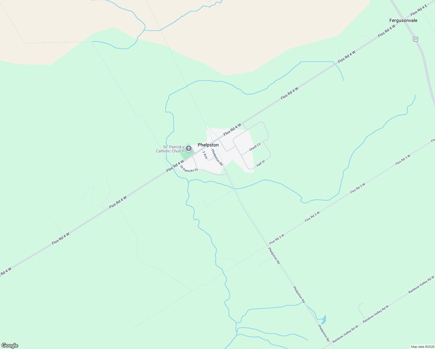 map of restaurants, bars, coffee shops, grocery stores, and more near 6 Saint Patricks Drive in Phelpston
