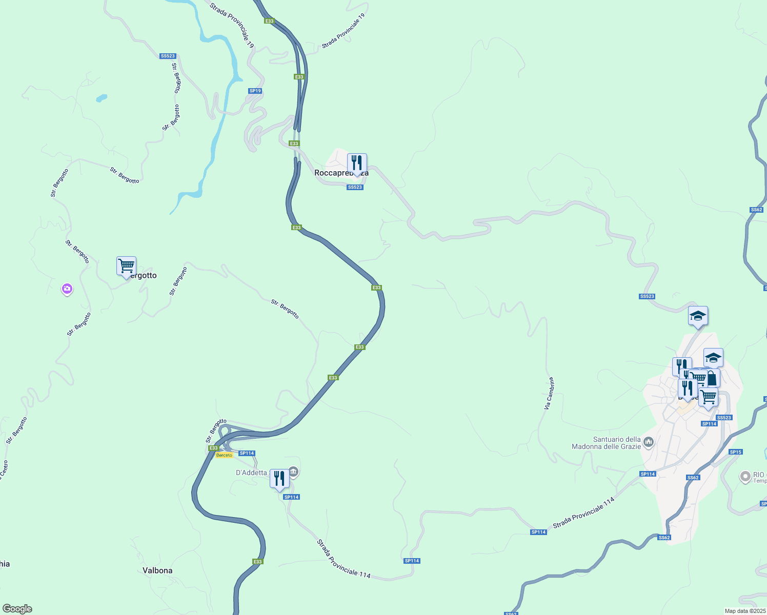map of restaurants, bars, coffee shops, grocery stores, and more near in 