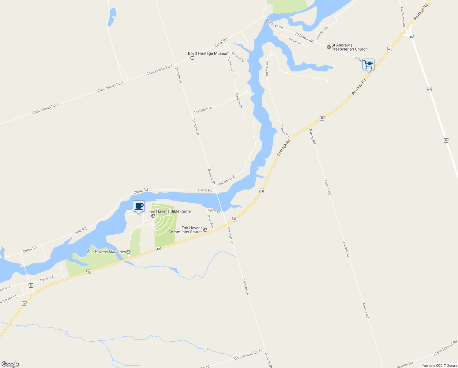 map of restaurants, bars, coffee shops, grocery stores, and more near in 