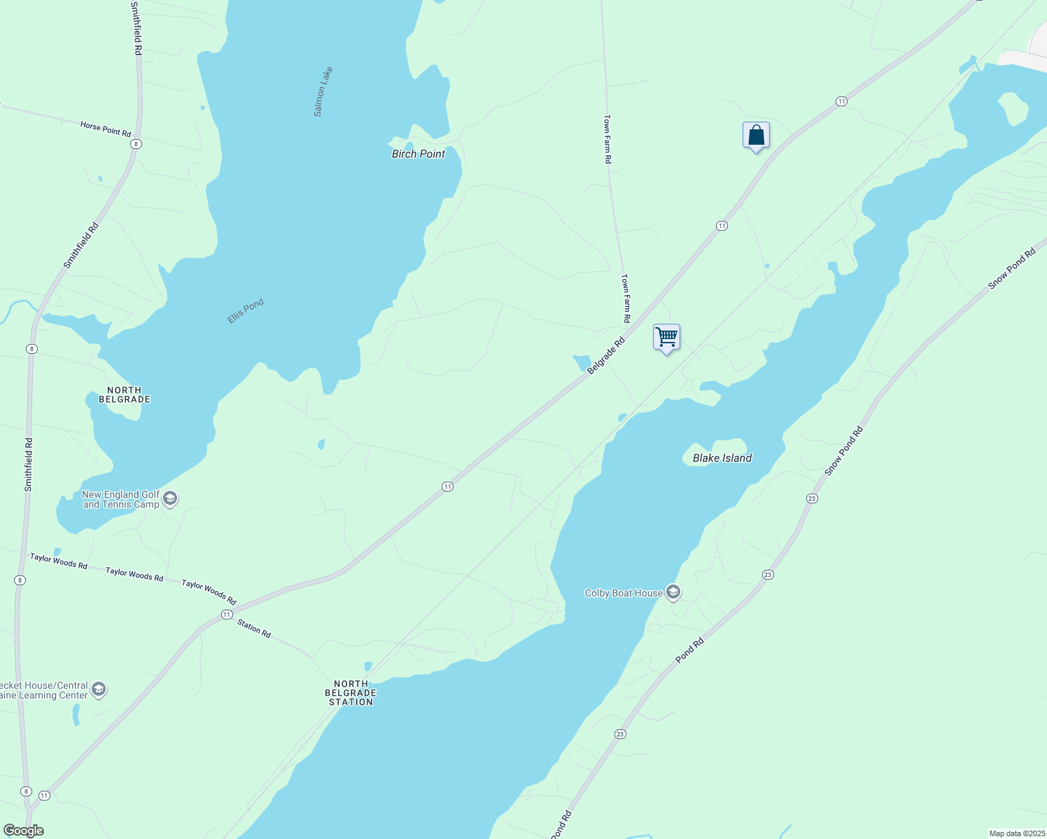map of restaurants, bars, coffee shops, grocery stores, and more near 651 Belgrade Road in Oakland