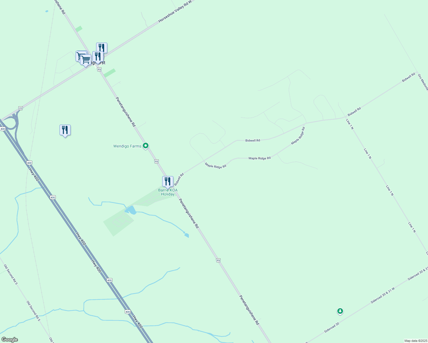 7 Maple Ridge Road, Shanty Bay ON Walk Score