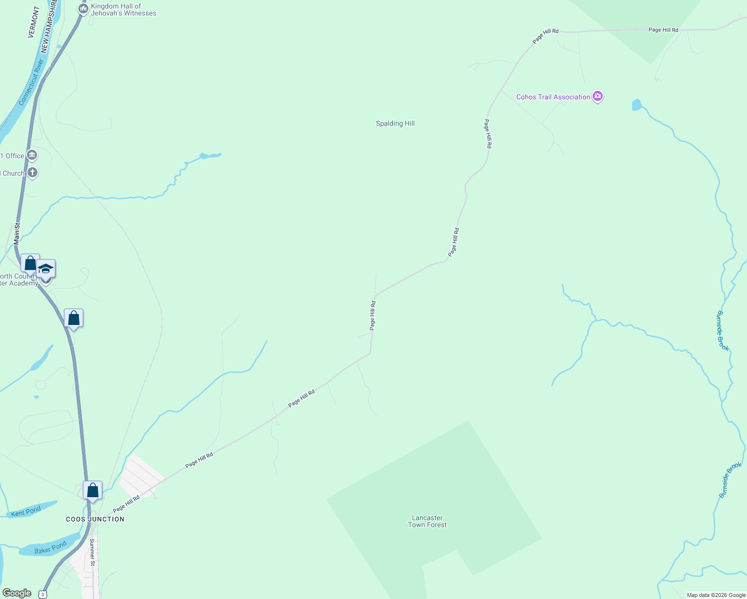 map of restaurants, bars, coffee shops, grocery stores, and more near 96 Page Hill Road in Lancaster