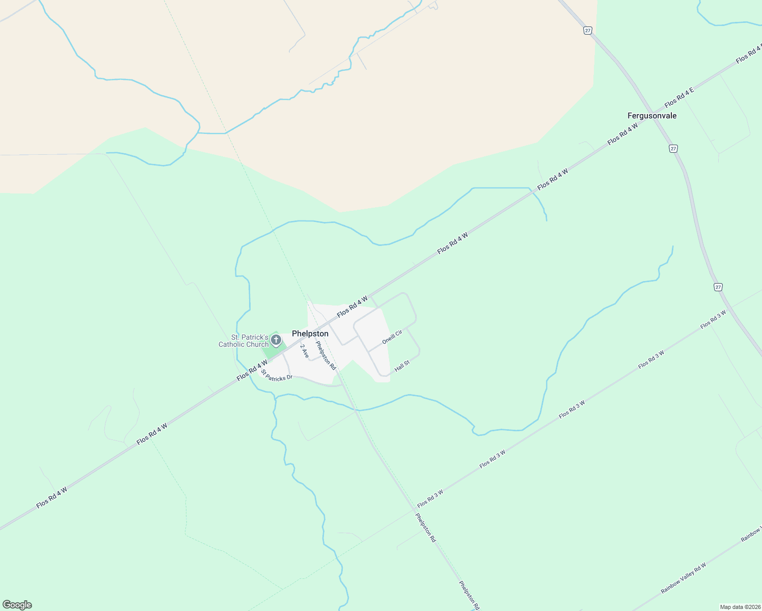map of restaurants, bars, coffee shops, grocery stores, and more near 20 Oneill Circle in Phelpston