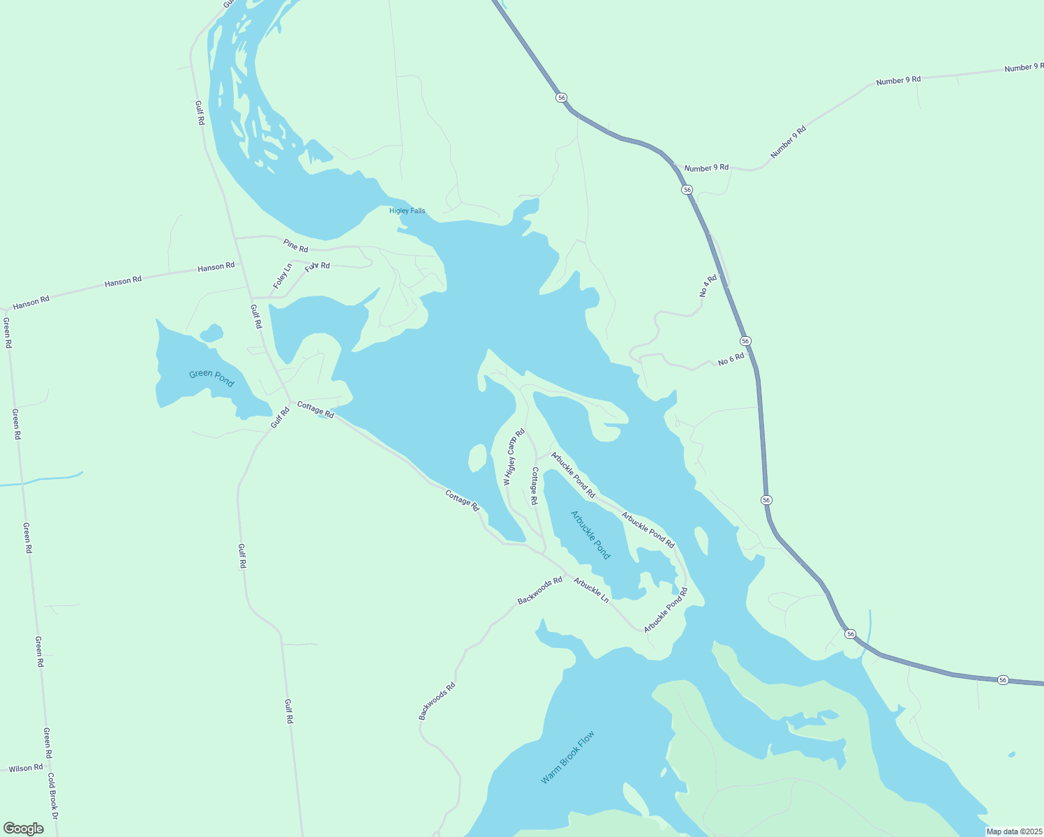 map of restaurants, bars, coffee shops, grocery stores, and more near 33 W Higley Camp Rd in St Lawrence