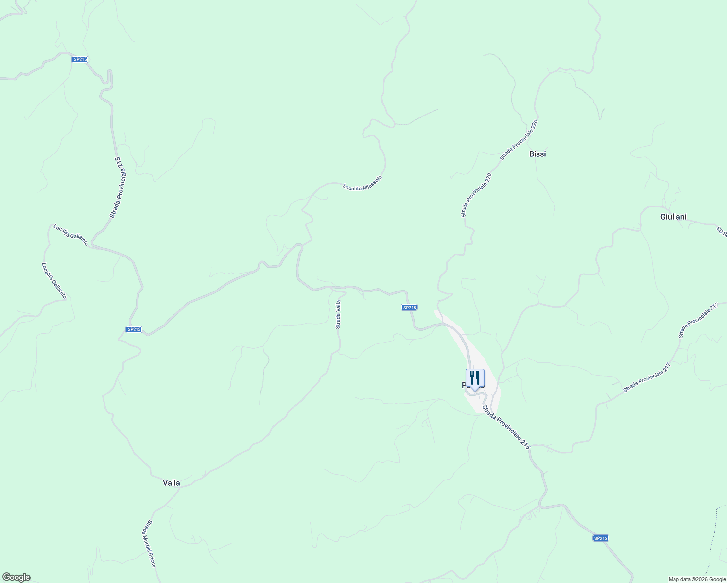 map of restaurants, bars, coffee shops, grocery stores, and more near 13 Località Plazi in Provincia di Alessandria