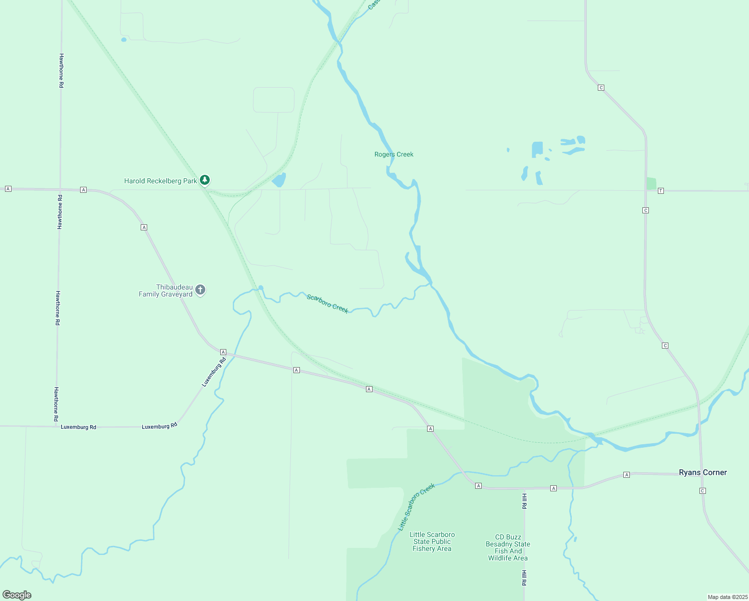 map of restaurants, bars, coffee shops, grocery stores, and more near N5522 Henry Ct in Luxemburg