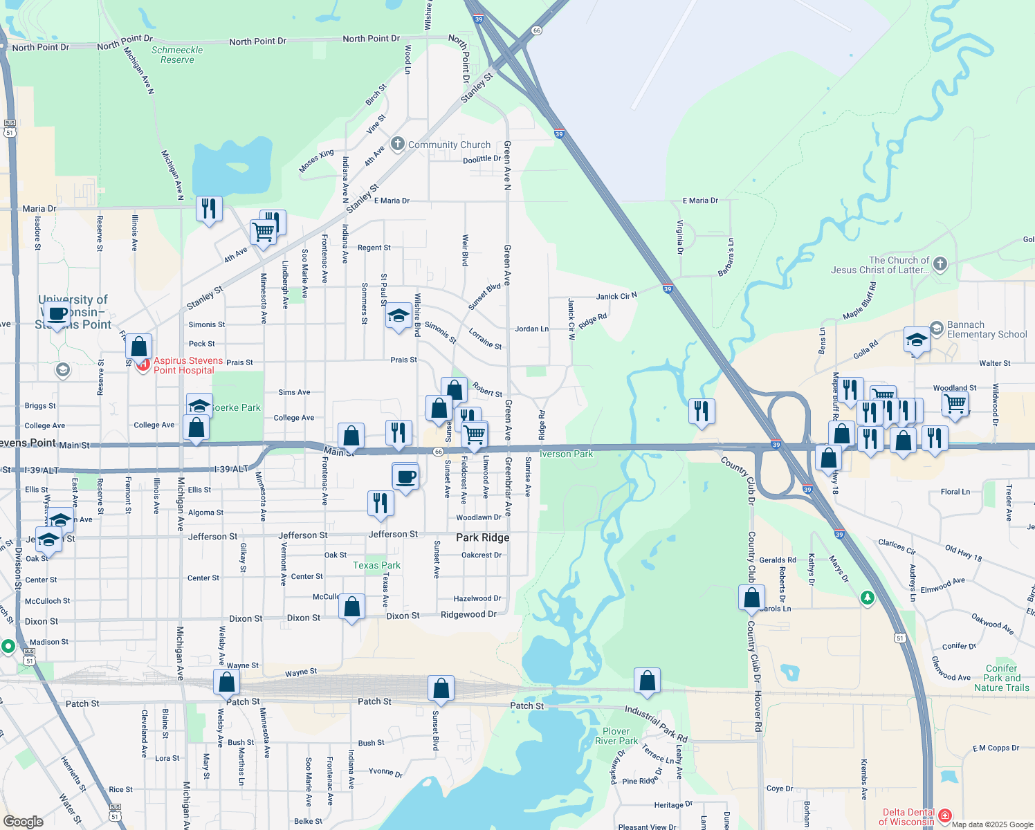 1125 Green Avenue, Stevens Point WI Walk Score