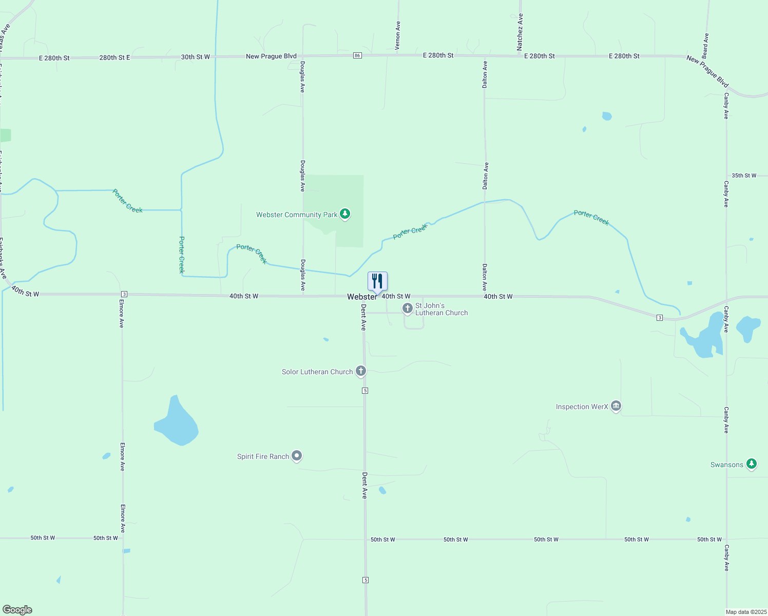 map of restaurants, bars, coffee shops, grocery stores, and more near 4060 Delano Avenue in Webster