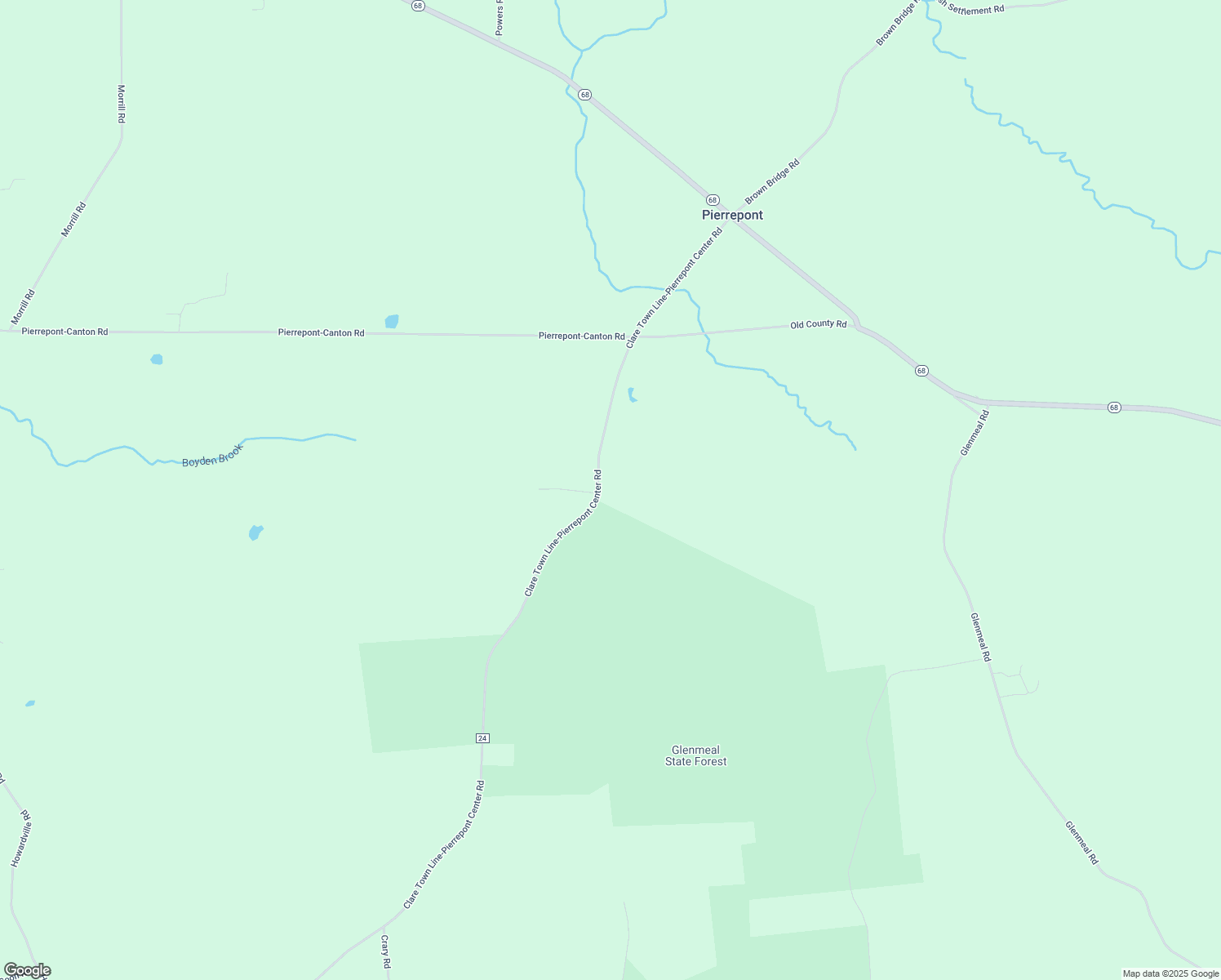 map of restaurants, bars, coffee shops, grocery stores, and more near 5730 County Road 24 in Canton