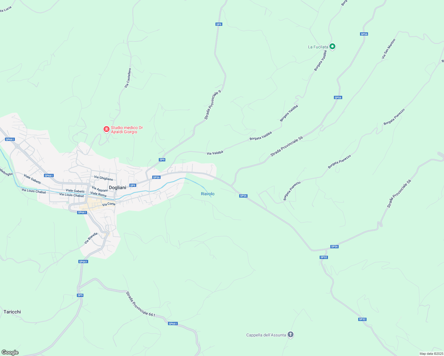 map of restaurants, bars, coffee shops, grocery stores, and more near 133 Via Codevilla in Provincia di Cuneo