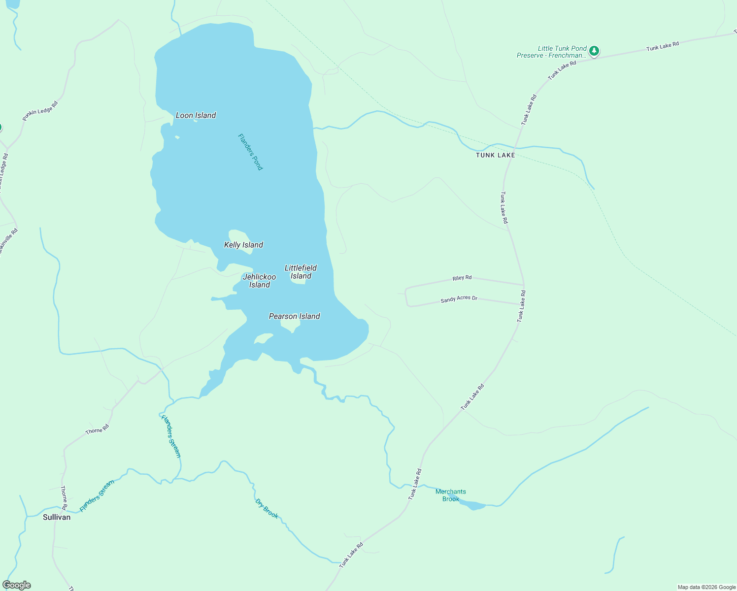 map of restaurants, bars, coffee shops, grocery stores, and more near 64 Eagle Lane in Sullivan
