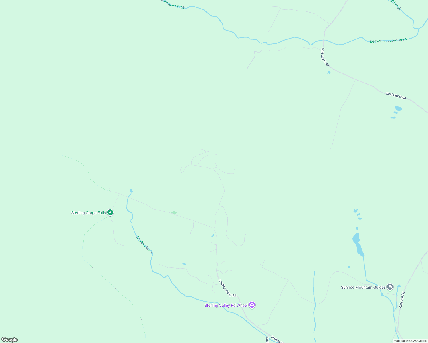 map of restaurants, bars, coffee shops, grocery stores, and more near Bull Moose Spur in Stowe