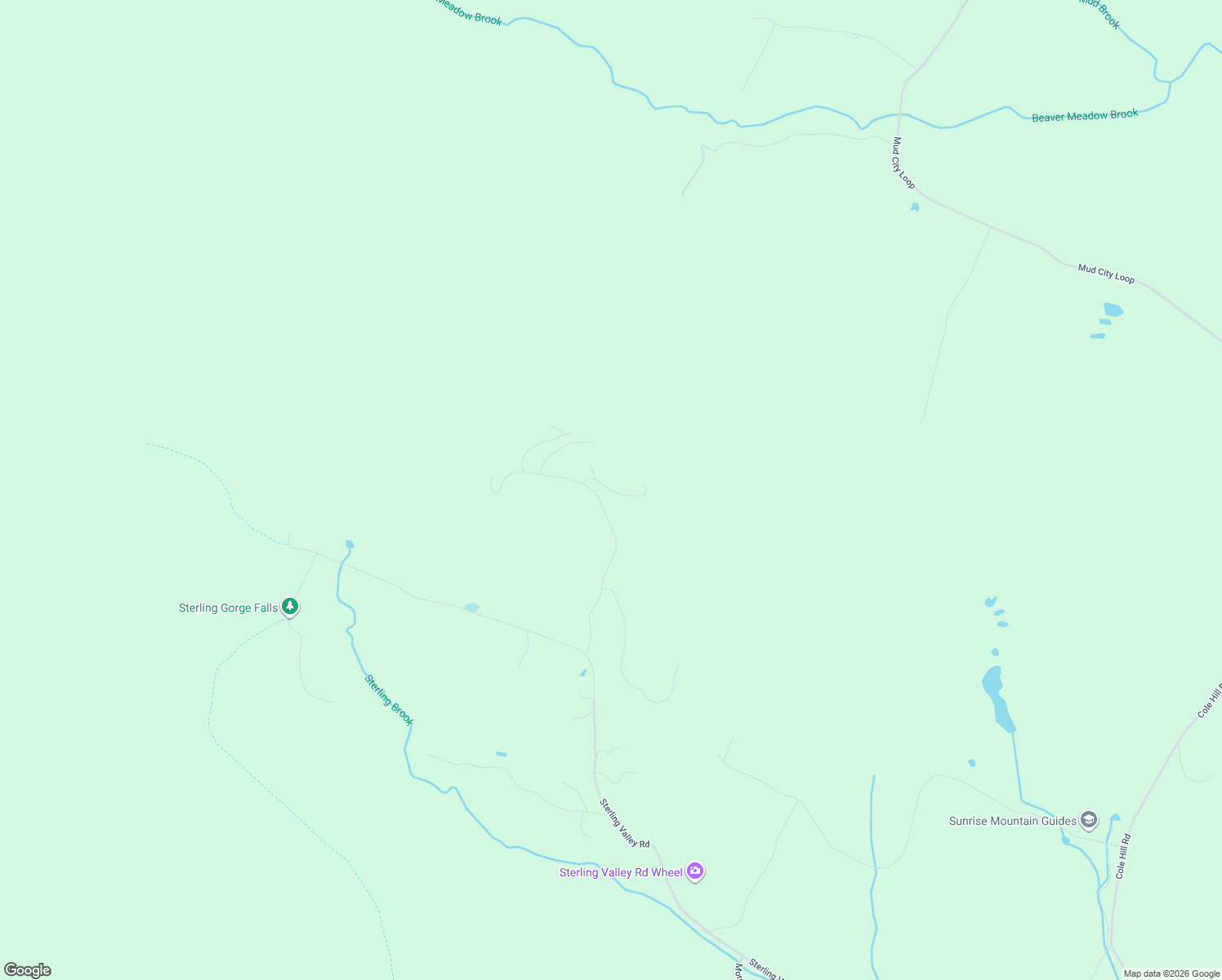 map of restaurants, bars, coffee shops, grocery stores, and more near Bull Moose Spur in Stowe