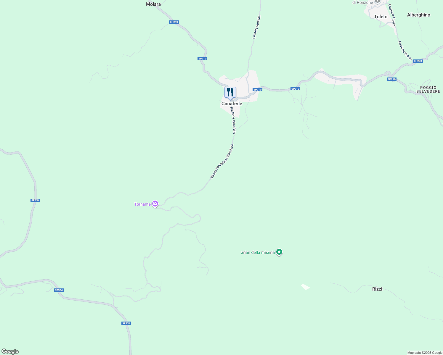 map of restaurants, bars, coffee shops, grocery stores, and more near 68 Frazione Cimaferle in Provincia di Alessandria