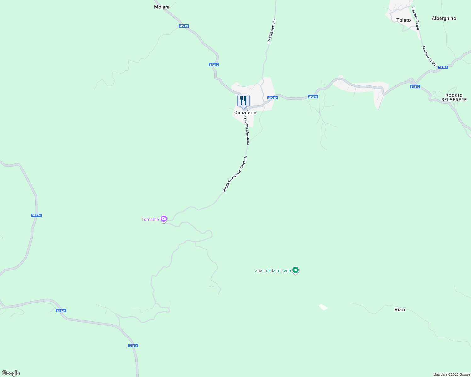 map of restaurants, bars, coffee shops, grocery stores, and more near 68 Frazione Cimaferle in Provincia di Alessandria