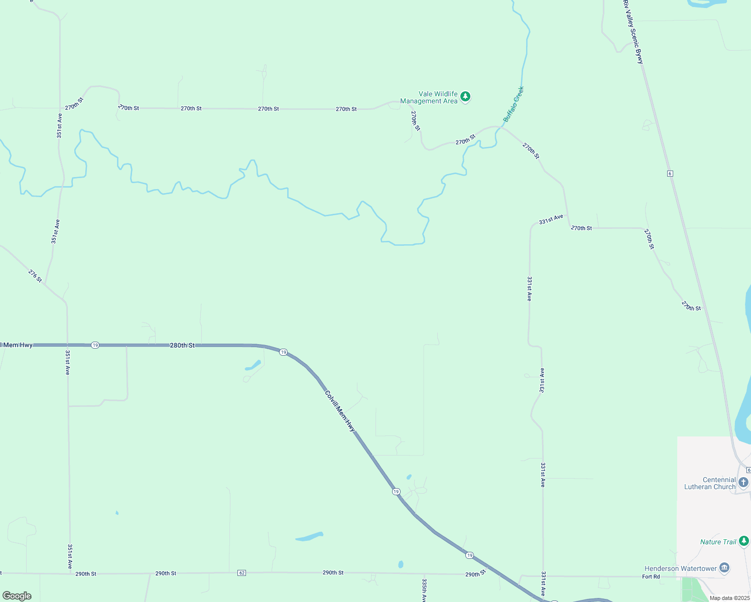 map of restaurants, bars, coffee shops, grocery stores, and more near 33780 Minnesota 19 in Henderson