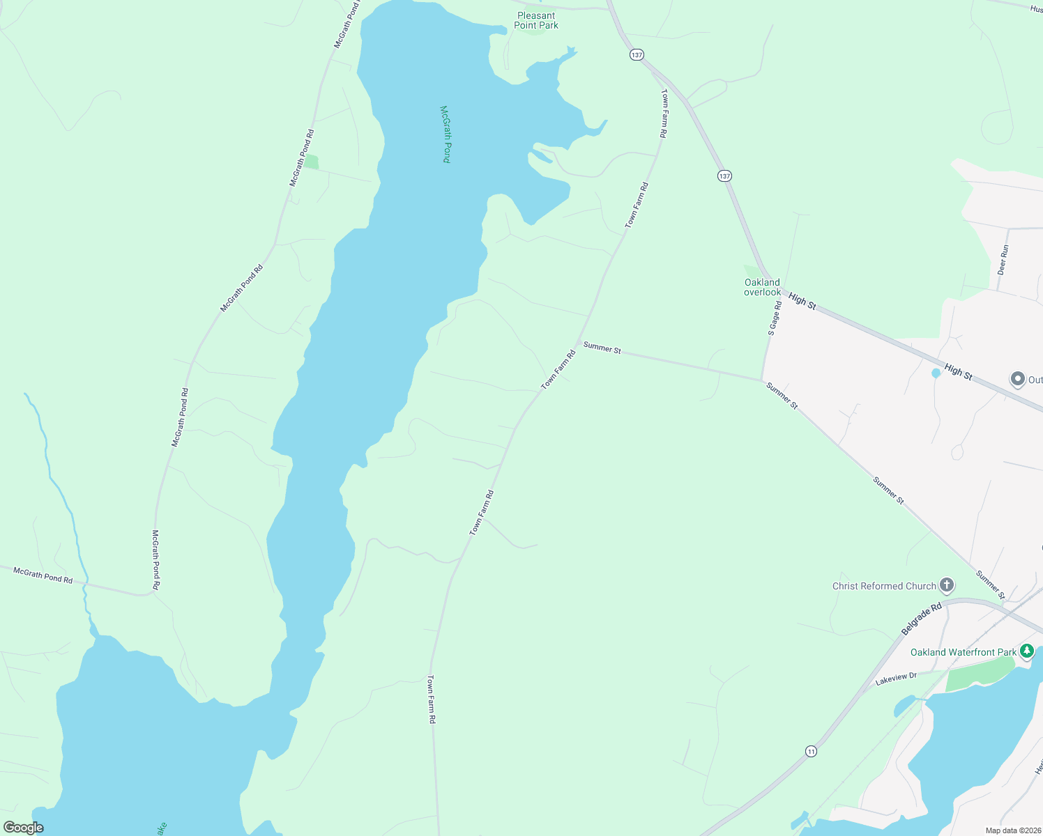 map of restaurants, bars, coffee shops, grocery stores, and more near 61 Town Farm Road in Oakland