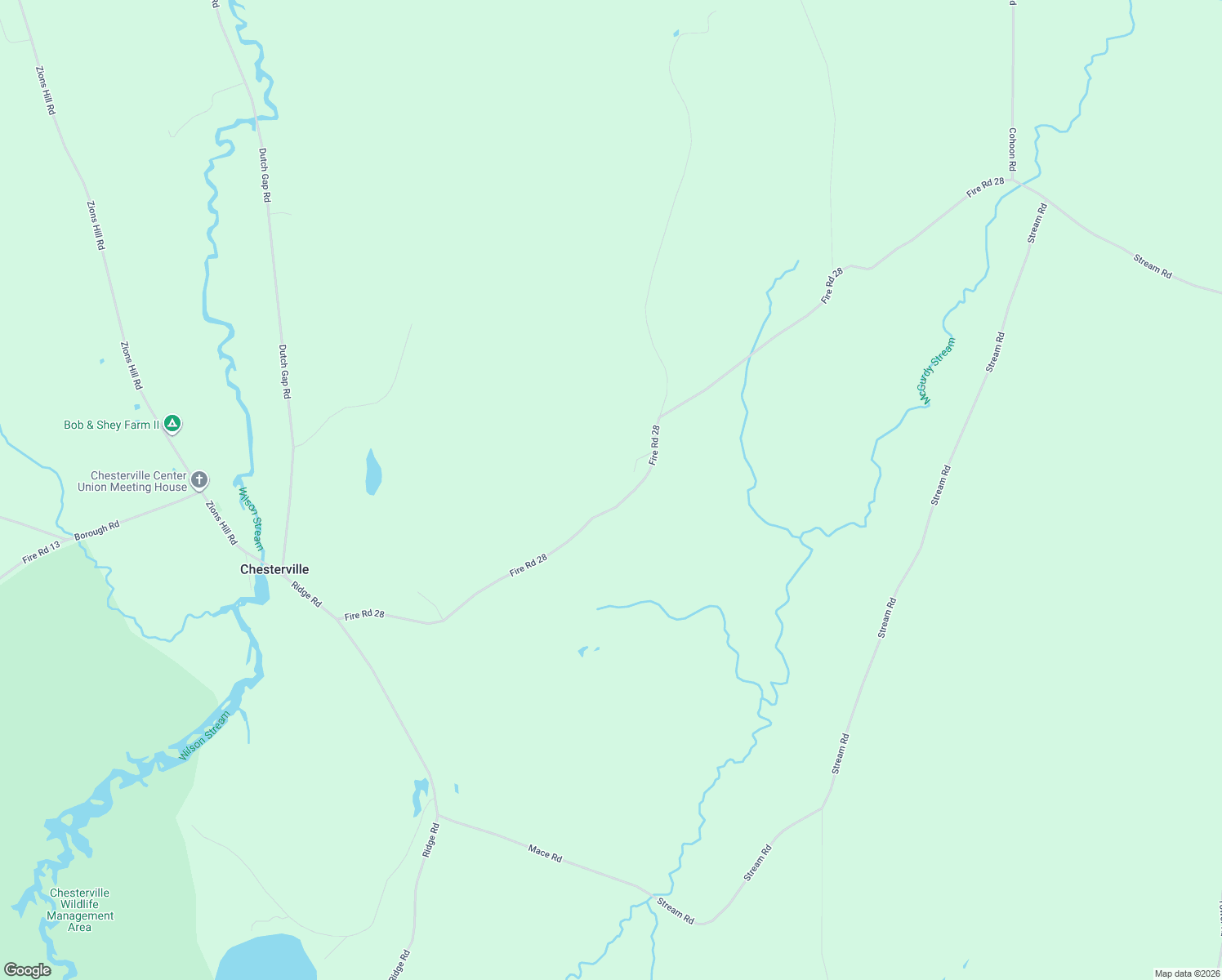 map of restaurants, bars, coffee shops, grocery stores, and more near 535 Adams Road in Chesterville