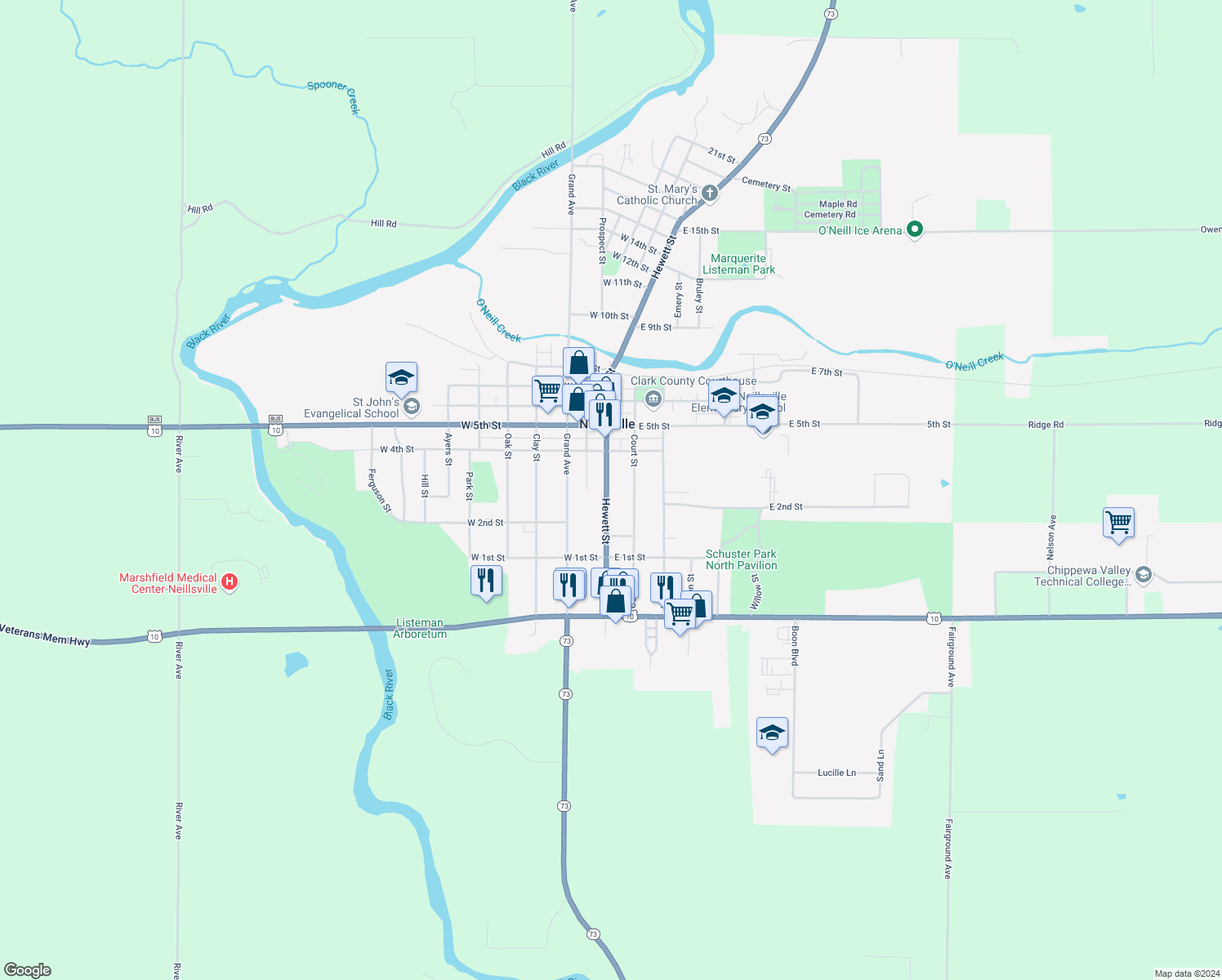 310 Hewett Street, Neillsville WI Walk Score