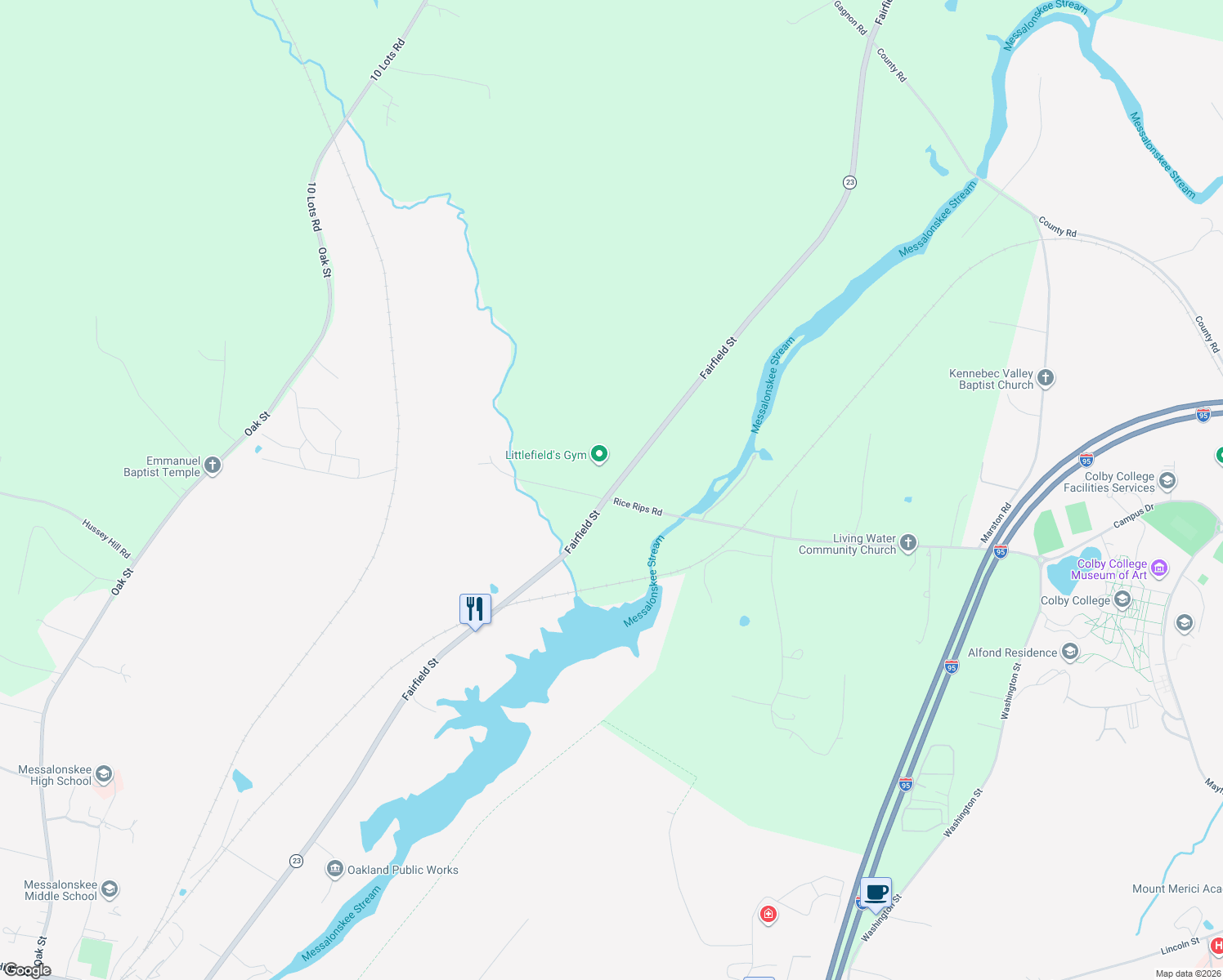 map of restaurants, bars, coffee shops, grocery stores, and more near 326 Fairfield Street in Oakland