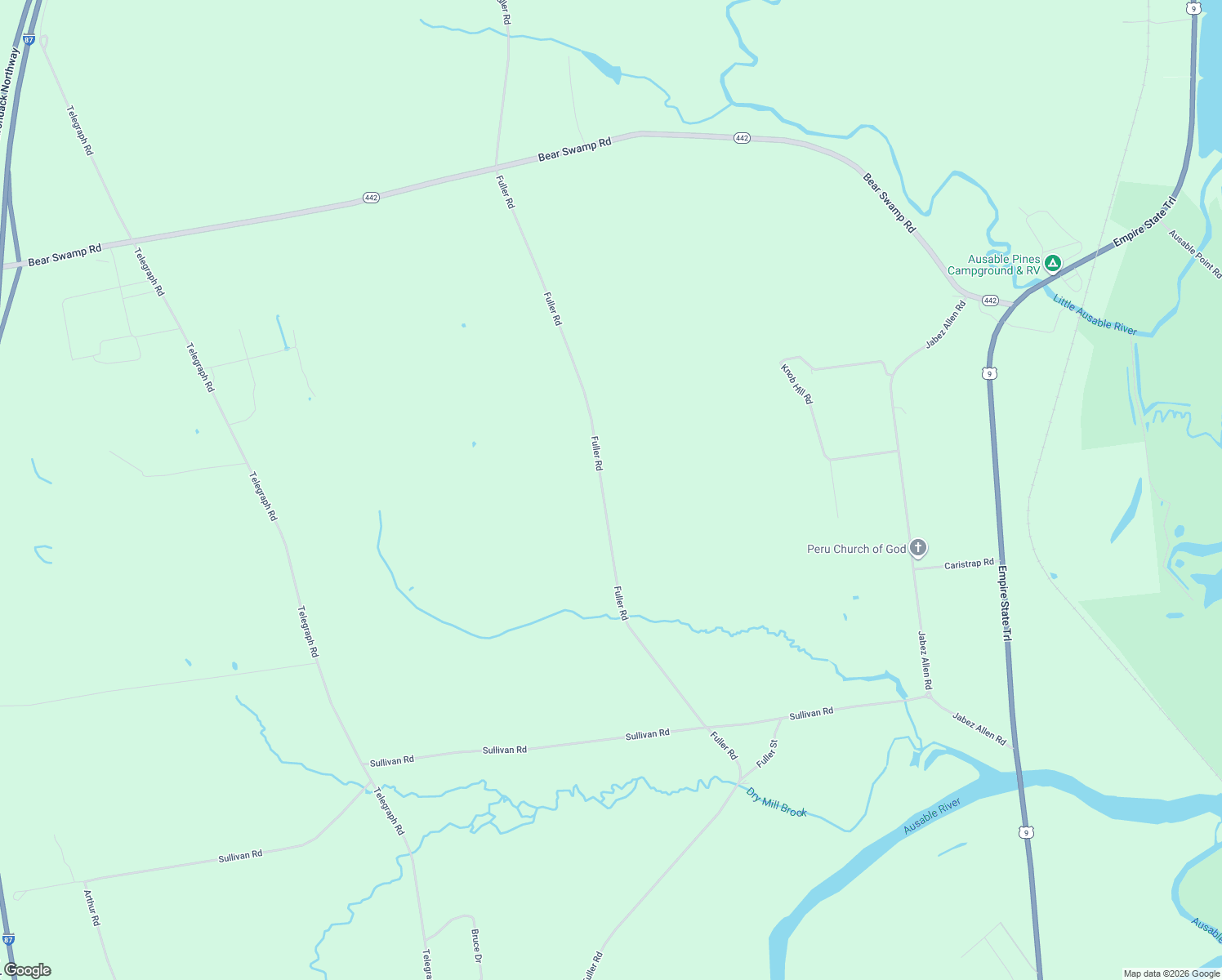 map of restaurants, bars, coffee shops, grocery stores, and more near 636 Fuller Road in Peru