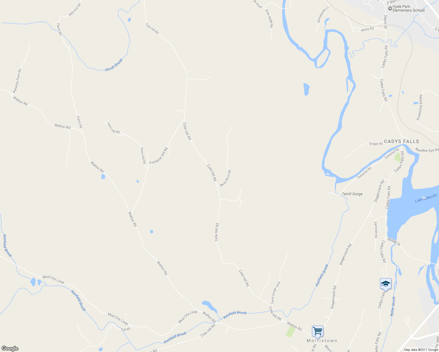 map of restaurants, bars, coffee shops, grocery stores, and more near 1252 Cote Hill Road in Morristown