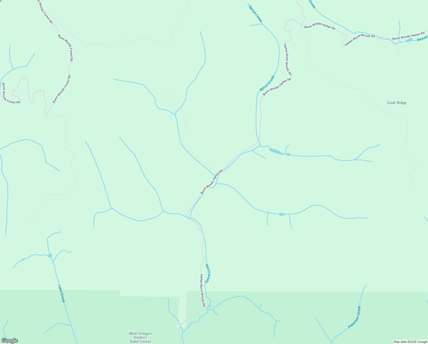 map of restaurants, bars, coffee shops, grocery stores, and more near 3656 Harlan-Burnt Woods Road in Blodgett