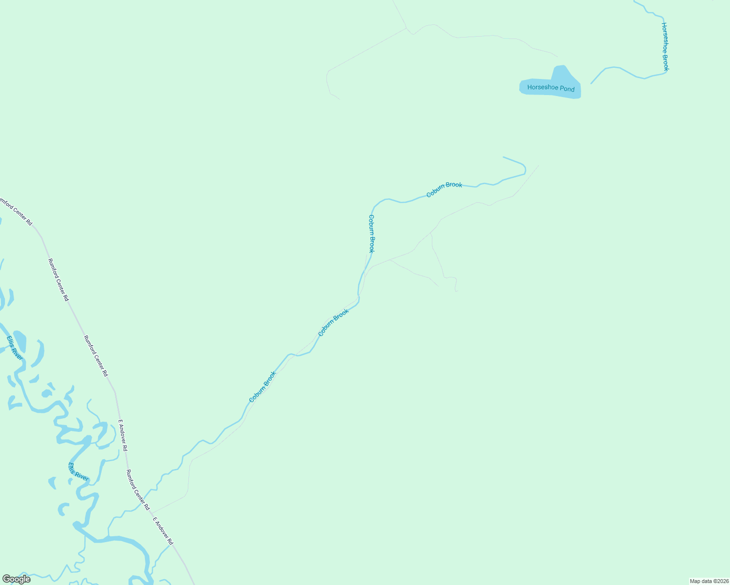 map of restaurants, bars, coffee shops, grocery stores, and more near 143-189 Coburn Brook Road in Rumford