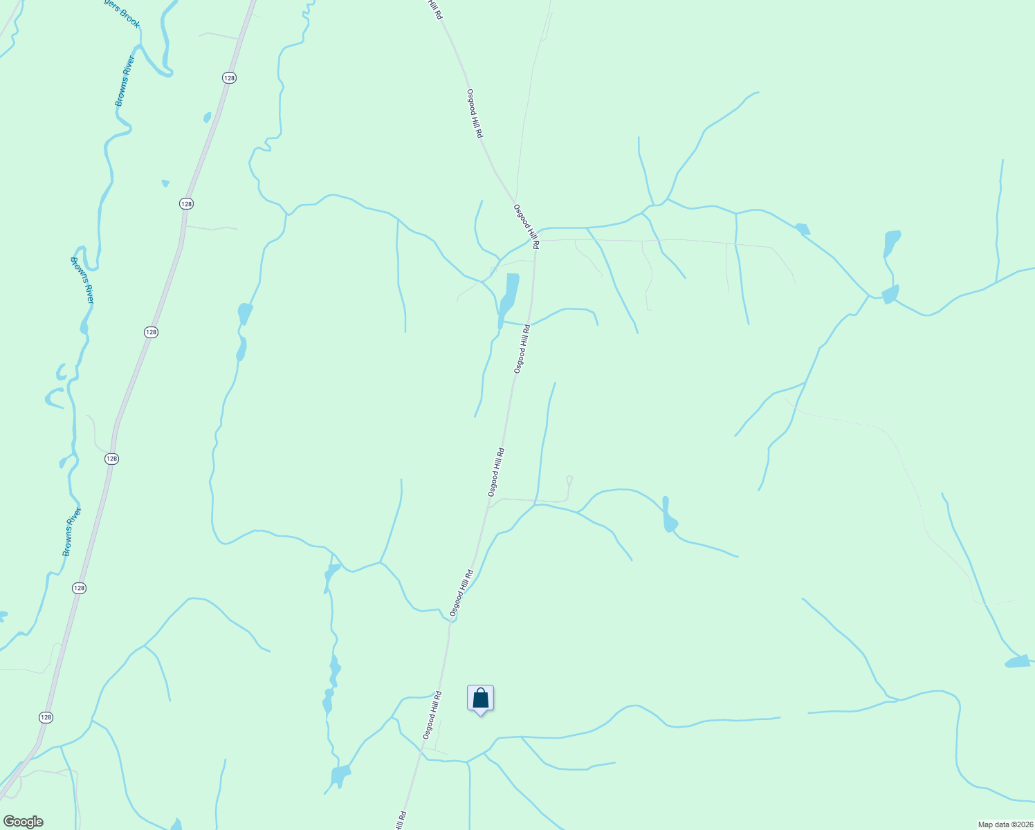 map of restaurants, bars, coffee shops, grocery stores, and more near 889 Osgood Hill Road in Westford