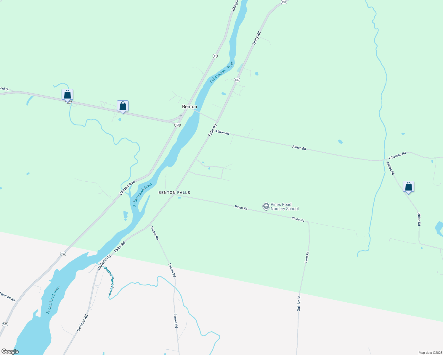 map of restaurants, bars, coffee shops, grocery stores, and more near 51 Averill Mobile Home Park in Benton