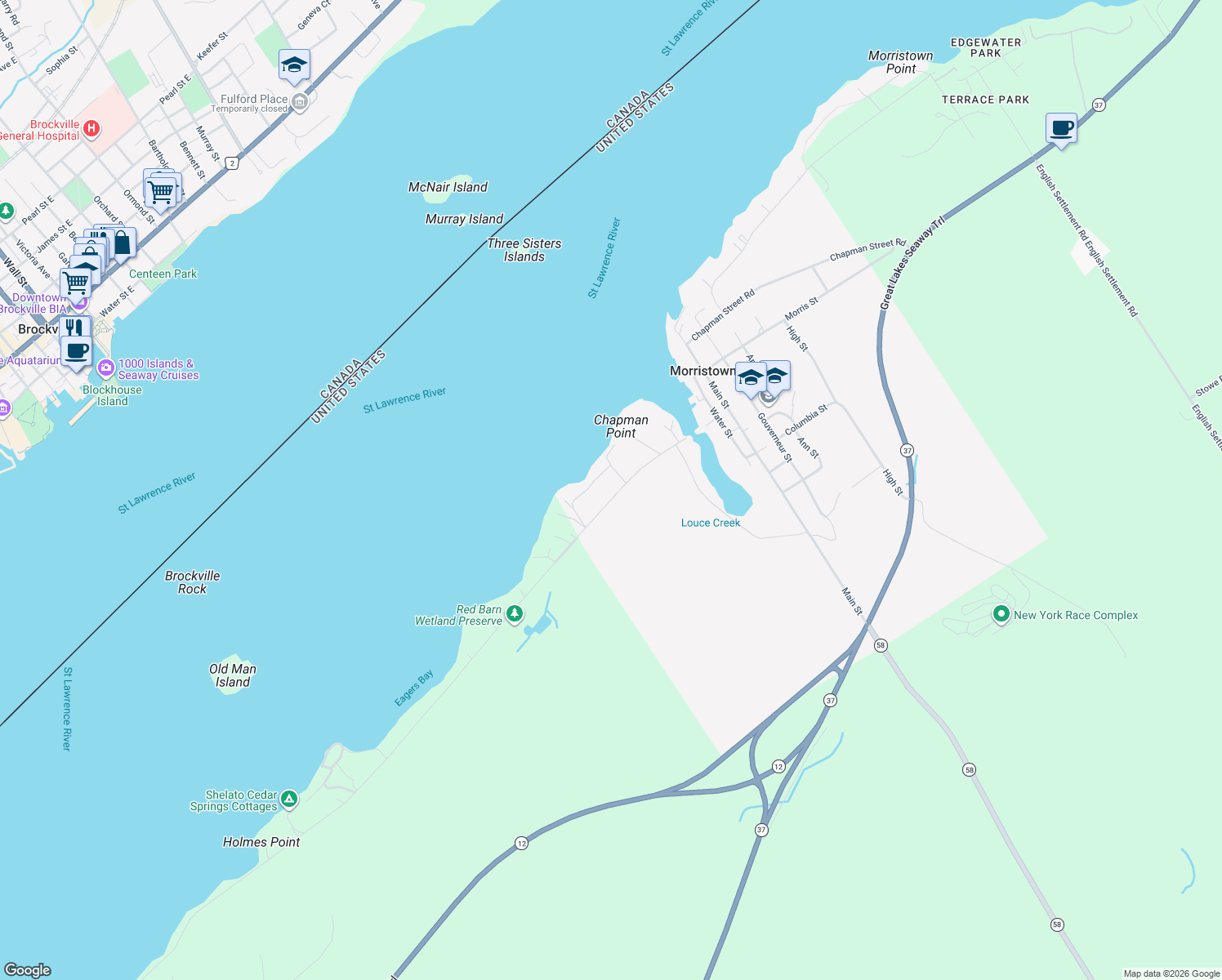 map of restaurants, bars, coffee shops, grocery stores, and more near 1105 Northumberland St in Morristown