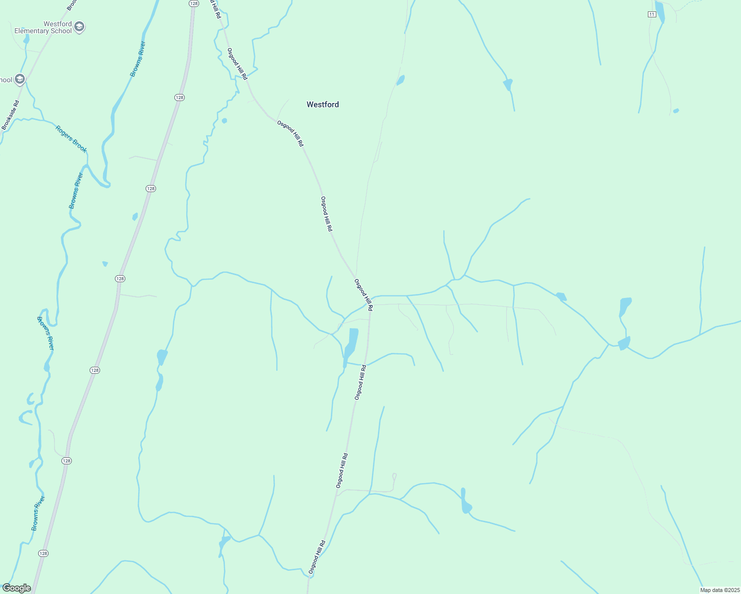 map of restaurants, bars, coffee shops, grocery stores, and more near 1001 Osgood Hill Road in Westford